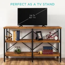 Best Choice Products 55in Rustic 3-Tier Console Table For Living Room, Entry W/ Non-Scratch Feet -Best Choice Products Shop GUEST 9408b161 5979 4b4e 8b1f 4276a45eed98