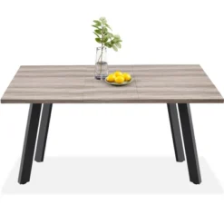 Best Choice Products 47 To 63in Modern Extendable Dining Table For 2-6 People W/ Leaf Extension, 2 Locks -Best Choice Products Shop GUEST a0321769 e9d1 4e58 8671 a56f2e45a072