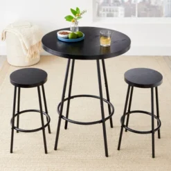 Best Choice Products 3-Piece Bistro Set, Modern Round Counter Height Dining Set W/ 2 Stools, Metal Frame -Best Choice Products Shop GUEST a21c3824 5de4 4e44 8768 1f4a0cf37a27
