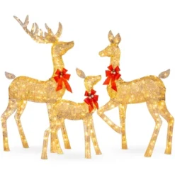 Best Choice Products 3-Piece Lighted Christmas Deer Set Outdoor Yard Decoration With 360 LED Lights, Stakes -Best Choice Products Shop GUEST a294d5d5 eaeb 4063 a85a 5e2ef6f19ed3