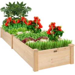 Best Choice Products 8x2ft Outdoor Wooden Raised Garden Bed Planter For Grass, Lawn, Yard -Best Choice Products Shop GUEST a32d48f6 541e 4a6c 90db 6a9b97973fa6
