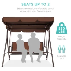 Best Choice Products 2-Seater Outdoor Adjustable Canopy Swing Glider Patio Bench W/ Textilene, Steel Frame 15 Best Choice Products 2-Seater Outdoor Adjustable Canopy Swing Glider Patio Bench W/ Textilene, Steel Frame -Best Choice Products Shop GUEST a4a8cbf5 9184 474a bdf8 b5562b344c25