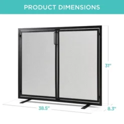 Best Choice Products 38.5x31in 2-Door Fireplace Screen, Handcrafted Wrought Iron Spark Guard W/ Magnetic Doors 15 Best Choice Products 38.5x31in 2-Door Fireplace Screen, Handcrafted Wrought Iron Spark Guard W/ Magnetic Doors -Best Choice Products Shop GUEST a68e2d29 3ff5 4199 b076 46f394309d9e