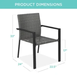 Best Choice Products Set Of 2 Stackable Wicker Chairs W/ Armrests, Steel Conversation Accent Furniture For Patio 14 Best Choice Products Set Of 2 Stackable Wicker Chairs W/ Armrests, Steel Conversation Accent Furniture For Patio -Best Choice Products Shop GUEST a6e99271 7b0e 412b a068 157904d7ea45