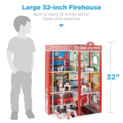 Best Choice Products 32in Kids 3-Story Pretend Wooden Fire Station Play Set Toy, W/ 2 Vehicles, 12 Accessories, 5 Rooms -Best Choice Products Shop GUEST a6fbbd73 4bce 4327 9d8c 2435be7ccec4