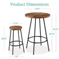 Best Choice Products 3-Piece Bistro Set, Modern Round Counter Height Dining Set W/ 2 Stools, Metal Frame -Best Choice Products Shop GUEST ab02b718 892a 4ddc a0f5 25668a685d3d