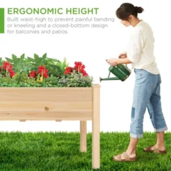 Best Choice Products Best Choice Product 48x24x30in Raised Garden Bed, Elevated Wooden Planter For Yard W/ Foot Caps, Bed Liner -Best Choice Products Shop GUEST ab18c5b3 09a9 4219 8584 2b7466354f33