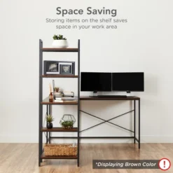 Best Choice Products L-Shaped Computer Corner Desk, Study Workstation W/ 5-Tier Open Storage Bookshelf -Best Choice Products Shop GUEST b4be508b a988 4008 bed0 699b261311be