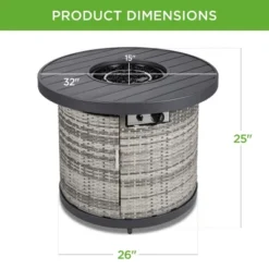 Best Choice Products 32in Round Fire Pit Table, 50,000 BTU Outdoor Wicker Patio Firepit W/ Cover, Tank Holder -Best Choice Products Shop GUEST b5ed7b1f 19b1 47b8 aa4f 3e4ee6a8d23c