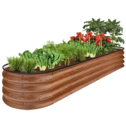 Best Choice Products 8x2x1ft Outdoor Metal Raised Oval Garden Bed, Planter Box For Vegetables, Flowers -Best Choice Products Shop GUEST b99e12f5 fe77 4bc6 b169 d75f9d85c6ef