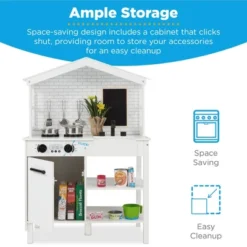 Best Choice Products Farmhouse Play Kitchen Toy For Kids W/ Chalkboard, Storage Shelves, 5 Accessories -Best Choice Products Shop GUEST bce726a9 f4c4 4353 91b8 2e4d008fc3cf