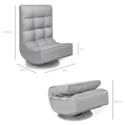 Best Choice Products Folding Floor Gaming Chair For Home, Office W/ 360-Degree Swivel, 4 Adjustable Positions -Best Choice Products Shop GUEST bd55369e 0c6f 4f99 9380 5105dde9f3ae