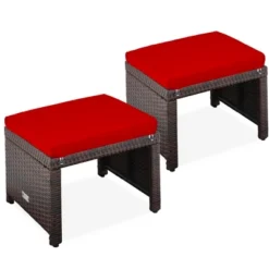 Best Choice Products Set Of 2 Multipurpose Patio Wicker Ottomans W/ Removable Cushions, Steel Frame -Best Choice Products Shop GUEST c3d59ab8 abb4 410f 8052 3002b84aba5e