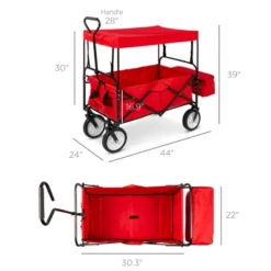 Best Choice Products Folding Utility Cargo Wagon Cart W/ Removable Canopy, Cup Holders -Best Choice Products Shop GUEST c4639e51 9c88 40c3 bab9 311904c90dee