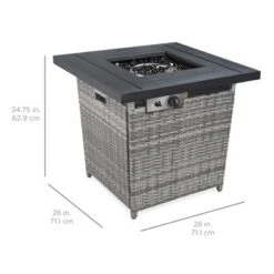 Best Choice Products 28in Propane Gas Fire Pit Table 50,000 BTU Outdoor Wicker W/ Glass Beads, Tank Holder -Best Choice Products Shop GUEST c53df9ac fb03 4318 8376 f61b825b80d0