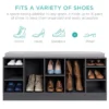 Best Choice Products 46in Shoe Storage Organization Rack Bench For Entryway, Bedroom W/ Padded Seat, 10 Cubbies - Gray -Best Choice Products Shop GUEST c63383c4 a676 4068 aefc 0370fb622efb