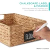 Best Choice Products Set Of 4 16x12in Woven Water Hyacinth Pantry Baskets W/ Chalkboard Label, Chalk Marker -Best Choice Products Shop GUEST cc81cb8f aecb 48d8 938f 46b9f717b672