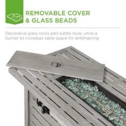 Best Choice Products 42in Fire Pit Table 50,000 BTU Rectangular Steel Gas W/ Storage, Cover, Glass Beads 12 Best Choice Products 42in Fire Pit Table 50,000 BTU Rectangular Steel Gas W/ Storage, Cover, Glass Beads -Best Choice Products Shop GUEST d025aba0 e2dd 48ee b360 de2cb0533345