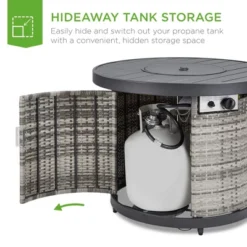 Best Choice Products 32in Round Fire Pit Table, 50,000 BTU Outdoor Wicker Patio Firepit W/ Cover, Tank Holder -Best Choice Products Shop GUEST d23797b1 9c52 4a9d 8a11 b5d6833953e9