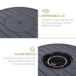 Best Choice Products 32in Round Fire Pit Table, 50,000 BTU Outdoor Wicker Patio Firepit W/ Cover, Tank Holder -Best Choice Products Shop GUEST d7f116c0 0238 4198 af2d 3739f5780c06