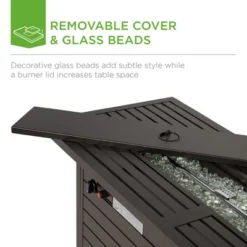 Best Choice Products 57in 50,000 BTU Rectangular Propane Aluminum Gas Fire Pit Table W/ Cover, Glass Beads -Best Choice Products Shop GUEST ddc90dfd 5710 4dc1 9e7c 4cb543652546