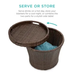 Best Choice Products 5-Piece Outdoor Wicker Patio Bistro Furniture Set W/ Storage Table, No Assembly -Best Choice Products Shop GUEST deaa9fa1 cf8d 40e3 a8e3 983655fdf295