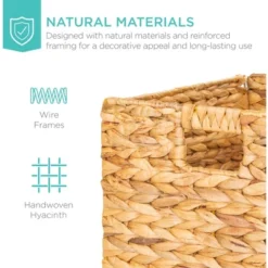 Best Choice Products 12x12in Hyacinth Baskets, Set Of 5 Multipurpose Collapsible Organizers W/ Inserts 15 Best Choice Products 12x12in Hyacinth Baskets, Set Of 5 Multipurpose Collapsible Organizers W/ Inserts -Best Choice Products Shop GUEST dffa2acf 74a4 4c6d 80d1 5b71b477dc2a 1