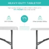 Best Choice Products 6ft Plastic Folding Table, Indoor Outdoor Heavy Duty Portable W/ Handle, Lock For Picnic -Best Choice Products Shop GUEST e143326b fbdc 4211 a981 cda62d2d4236