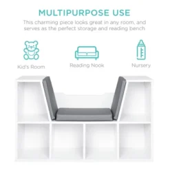 Best Choice Products 6-Cubby Kids Bedroom Storage Organizer, Multi-Purpose Bookcase W/ Cushioned Reading Nook -Best Choice Products Shop GUEST e8fc3736 249d 4a29 928d e25d8cf6c9b5