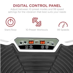 Best Choice Products Vibration Plate Exercise Machine Full Body Fitness Platform W/ Resistance Bands