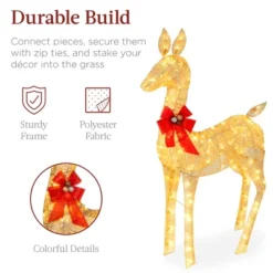 Best Choice Products 2-Piece Lighted Christmas Deer Set Outdoor Yard Decoration With 210 LED Lights, Stakes -Best Choice Products Shop GUEST ea8012d1 17e4 4324 a336 7af5352e6cd3