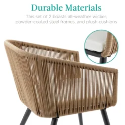 Best Choice Products Set Of 2 Indoor Outdoor Patio Dining Chairs Woven Wicker Seating Set 250lb Capacity 12 Best Choice Products Set Of 2 Indoor Outdoor Patio Dining Chairs Woven Wicker Seating Set 250lb Capacity -Best Choice Products Shop GUEST ef137995 5517 4a28 9f7e 4174fdab9b6c