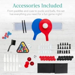 Best Choice Products 11-in-1 Kids Combo Game Set W/ Ping Pong, Foosball, Air Hockey, 5 Accessory Bags 15 Best Choice Products 11-in-1 Kids Combo Game Set W/ Ping Pong, Foosball, Air Hockey, 5 Accessory Bags -Best Choice Products Shop GUEST efe1a883 c31d 4434 bde0 fc45d284043e