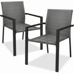 Best Choice Products Set Of 2 Stackable Wicker Chairs W/ Armrests, Steel Conversation Accent Furniture For Patio 15 Best Choice Products Set Of 2 Stackable Wicker Chairs W/ Armrests, Steel Conversation Accent Furniture For Patio -Best Choice Products Shop GUEST f03c0ccf 2d22 4885 80ed 2e0773a84e4a