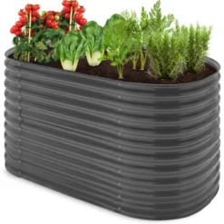 Best Choice Products 63in Oval Metal Raised Garden Bed, Customizable Outdoor Planter For Gardening, Plants 16 Best Choice Products 63in Oval Metal Raised Garden Bed, Customizable Outdoor Planter For Gardening, Plants -Best Choice Products Shop GUEST f181f38d 3418 43e4 ae16 acbca6d78ebf