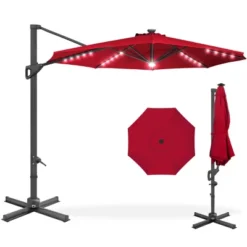 Best Choice Products 10ft 360-Degree Solar LED Cantilever Patio Umbrella, Outdoor Hanging Shade W/ Lights -Best Choice Products Shop GUEST f5bd9e5b 5905 4c2b aec8 aaf092820c00
