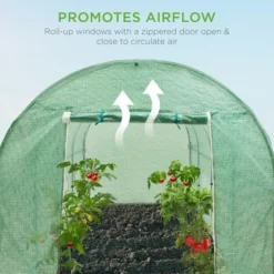 Best Choice Products 15x7x7ft Walk-In Greenhouse Tunnel, Garden Accessory Tent W/ 8 Roll-Up Windows, Zippered Door 9 Best Choice Products 15x7x7ft Walk-In Greenhouse Tunnel, Garden Accessory Tent W/ 8 Roll-Up Windows, Zippered Door -Best Choice Products Shop GUEST f65e6754 1773 45b6 8c86 b74bc9434177