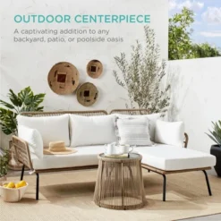 Best Choice Products Outdoor Woven Rope Sectional Patio Furniture, L-Shaped Conversation Set W/ Table 16 Best Choice Products Outdoor Woven Rope Sectional Patio Furniture, L-Shaped Conversation Set W/ Table -Best Choice Products Shop GUEST f94515eb b9f5 4b83 b695 30522a5de1b3