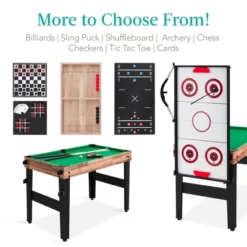 Best Choice Products 13-in-1 Combo Game Table Set W/ Ping Pong, Foosball, Basketball, Air Hockey, Archery -Best Choice Products Shop GUEST fb4429de 6d9d 4125 892b dbc4d5521fab