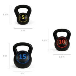 Best Choice Products 3-Piece Kettlebell Set With Storage Rack, Exercise Fitness Concrete Weights 5lb, 10lb, 15lb 11 Best Choice Products 3-Piece Kettlebell Set With Storage Rack, Exercise Fitness Concrete Weights 5lb, 10lb, 15lb -Best Choice Products Shop GUEST fcbe2a29 e7c0 4b8d 8565 b83412067580