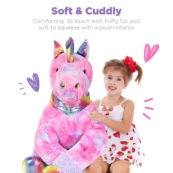 Best Choice Products 52in Kids Extra Large Plush Unicorn, Life-Size Stuffed Animal Toy W/ Rainbow Details -Best Choice Products Shop GUEST fd090c21 96f8 44b2 8e18 e29fa8ae36a1