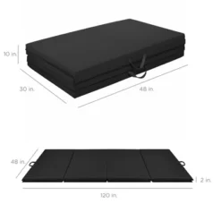 Best Choice Products 10ftx4ftx2in Folding Gymnastics Mat 4-Panel Exercise Workout Floor Mats W/ Handles -Best Choice Products Shop GUEST feb8c561 8020 44b1 b2db 44b8349f7136
