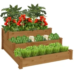 Best Choice Products 3-Tier Fir Wood Raised Garden Bed Planter For Plants, Vegetables, Outdoor Gardening -Best Choice Products Shop GUEST ff6771f8 f704 4cde 9833 91f8e3cb8eba